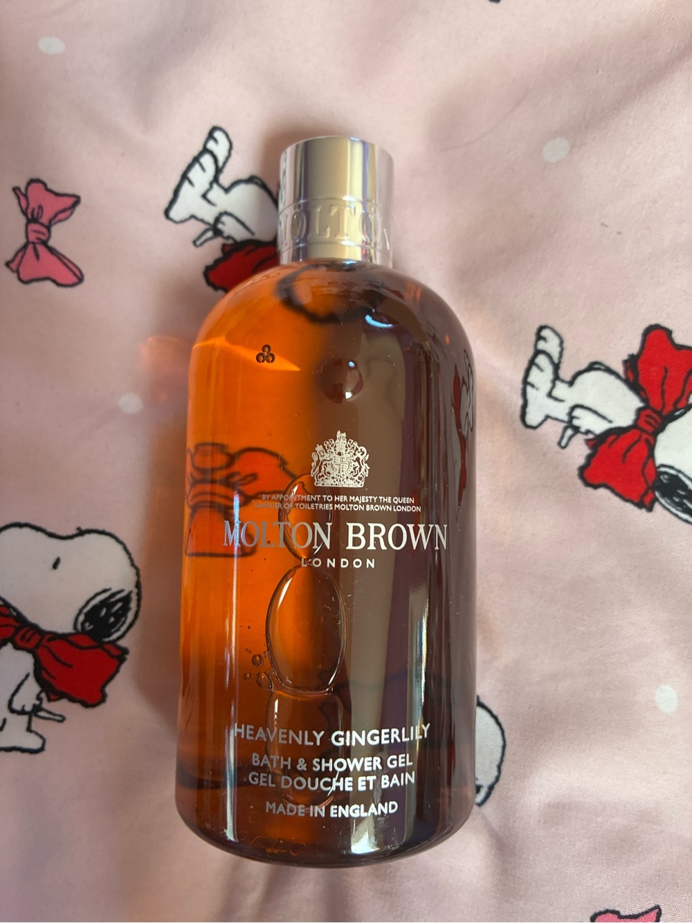 Molton Brown Heavenly Gingerlily Bath & Shower Gel Amber 10oz